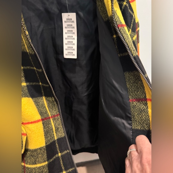 Urban Outfitters Brushed Plaid Flannel Zip Jacket Size Large NEW UNISEX - Picture 11 of 12